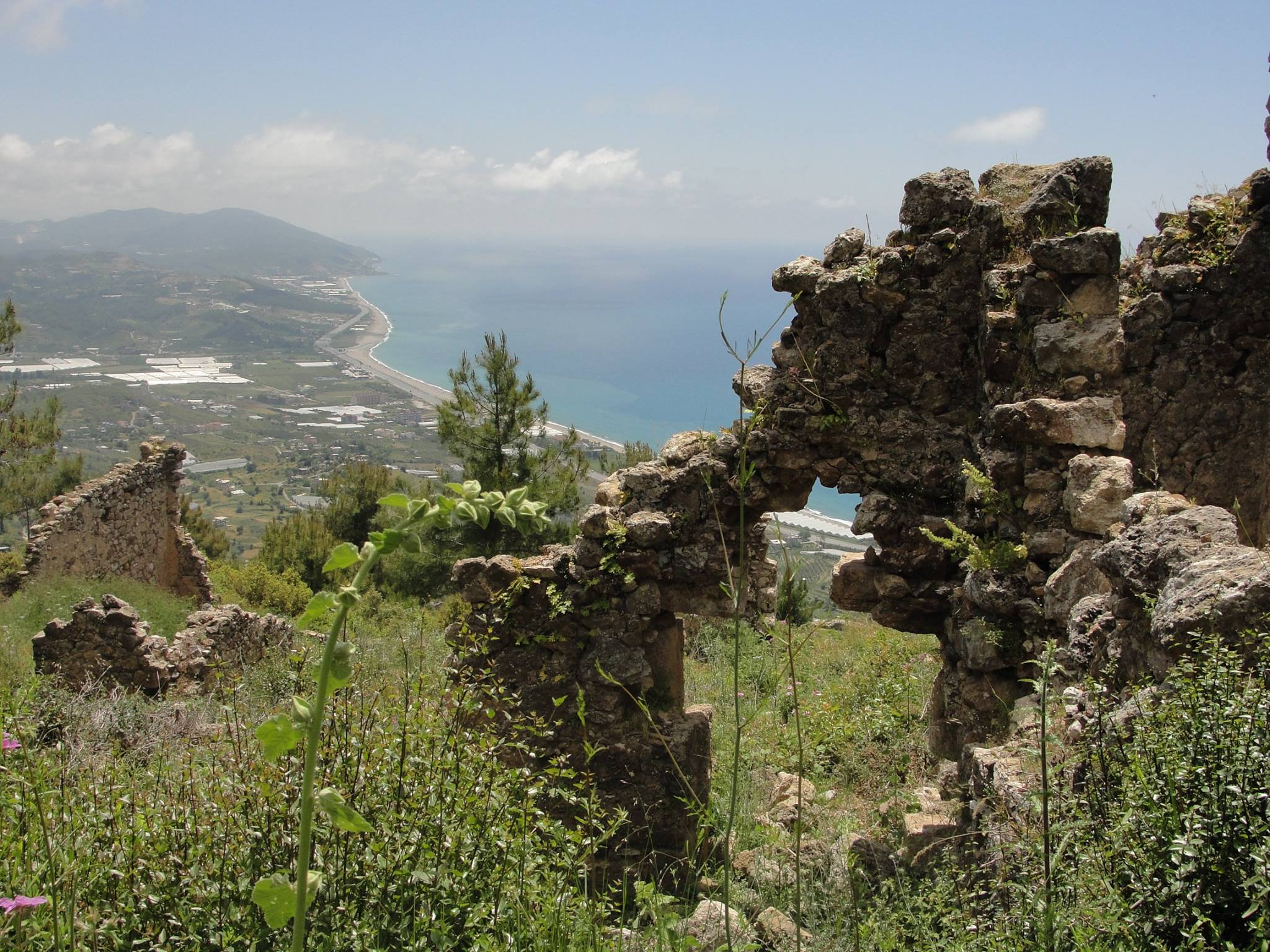 Syedra ruins and the Mediterranean coast Syedra ruins and the Mediterranean coast