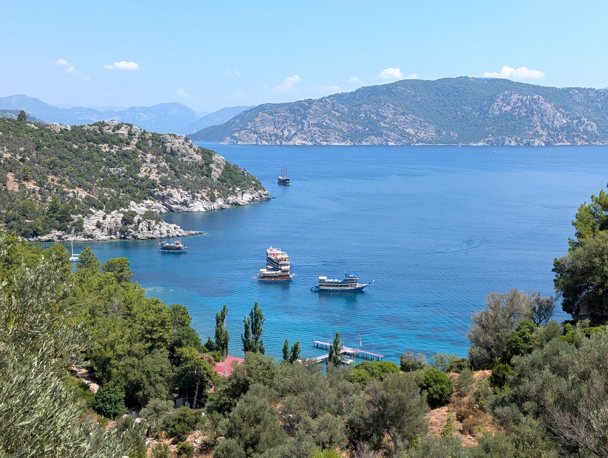 View from Amos towards the north — Asarcık Bay View from Amos towards the north — Asarcık Bay