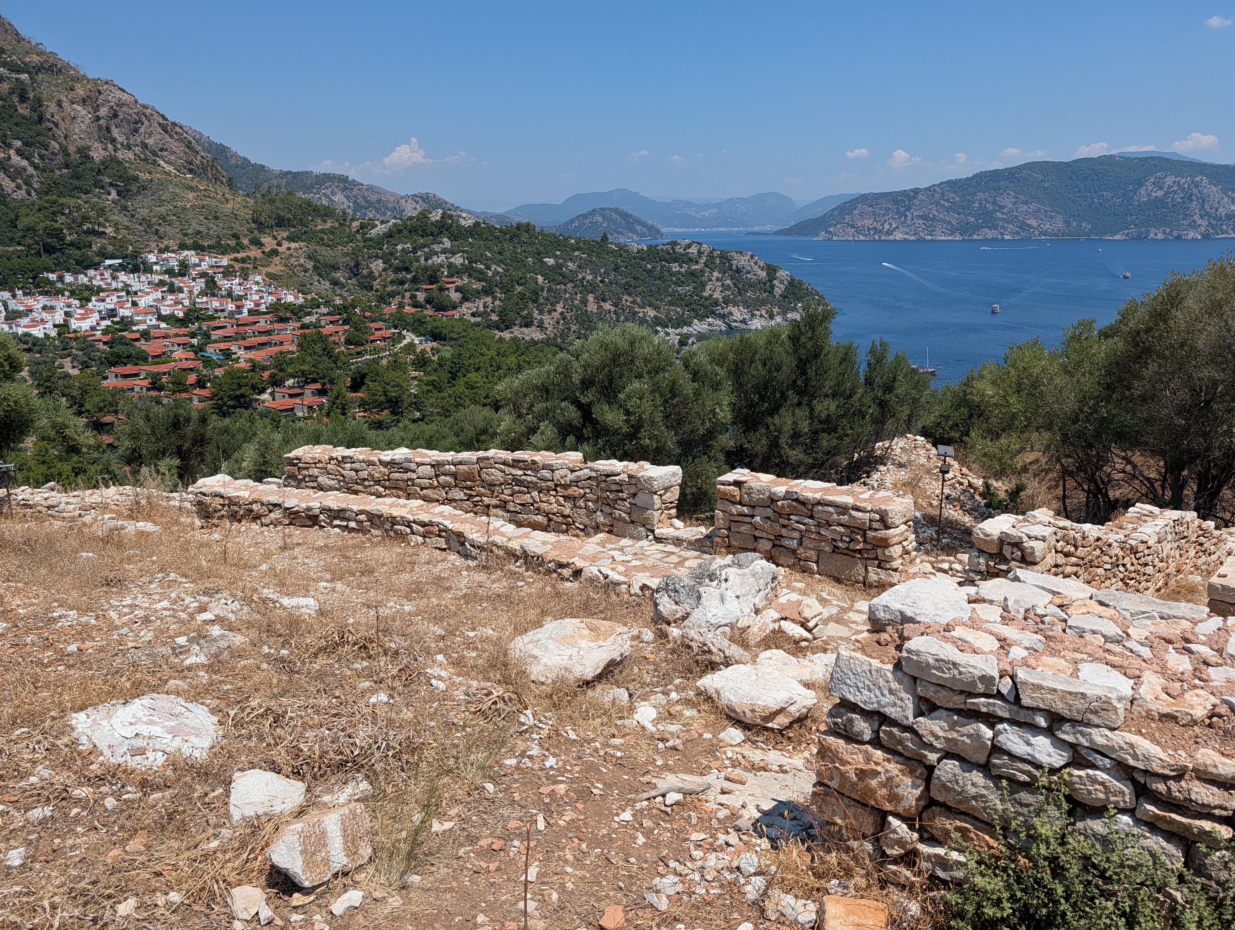 Amos ruins and the view towards the north