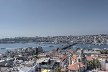 View from the Galata Tower in Istanbul View from the Galata Tower in Istanbul
